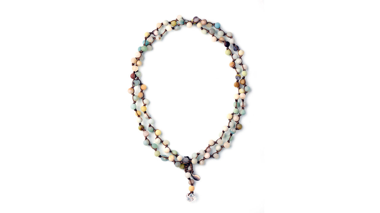 Amazonite ‘Why Knot’ necklace